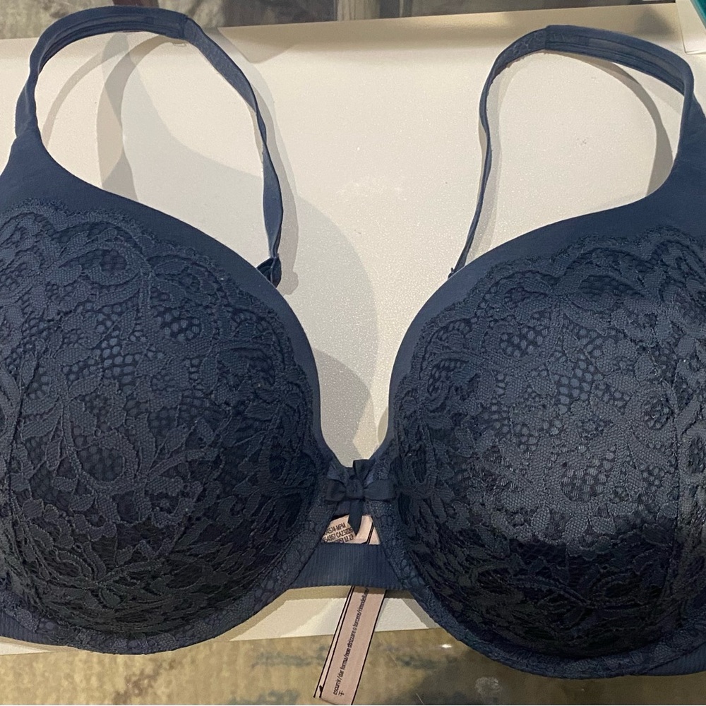 Blue padded body by Victoria bra 36DDD